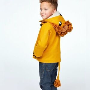 Each Topin Wool Felted Lion Coat Jacket Unisex Boys Girls Size 13